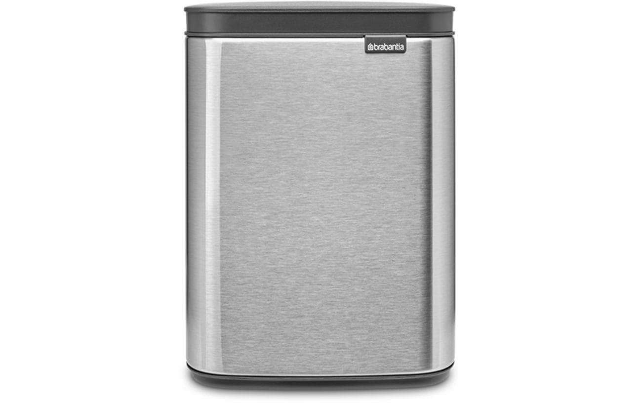 Brabantia Kosmetikeimer Bo – 4 l – Stahl, rechteckig – silber matt – Soft-Close, Anti-Fingerprint