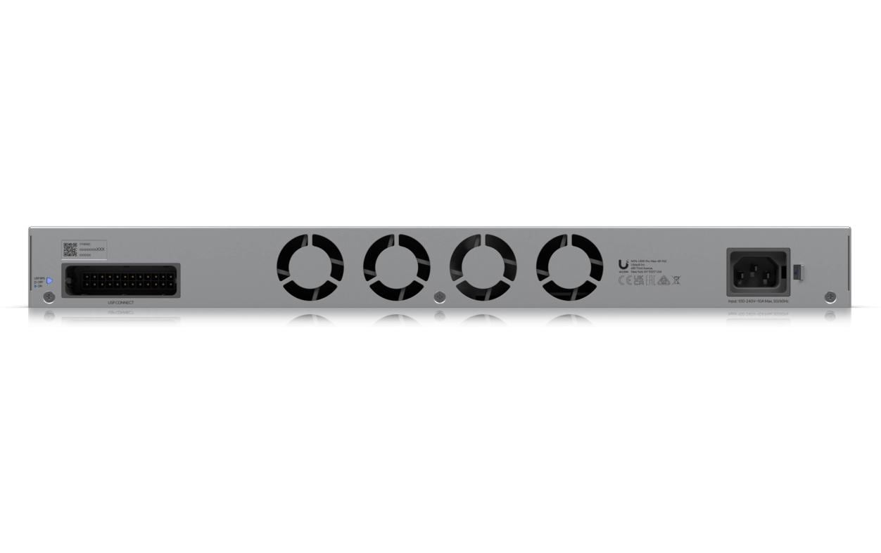 Ubiquiti UniFi Pro Max 48 – Managed Switch – 32×GbE, 16×2.5G, 4×SFP+, L3, PoE+/PoE++ 720 W, 1U, 19" Rack