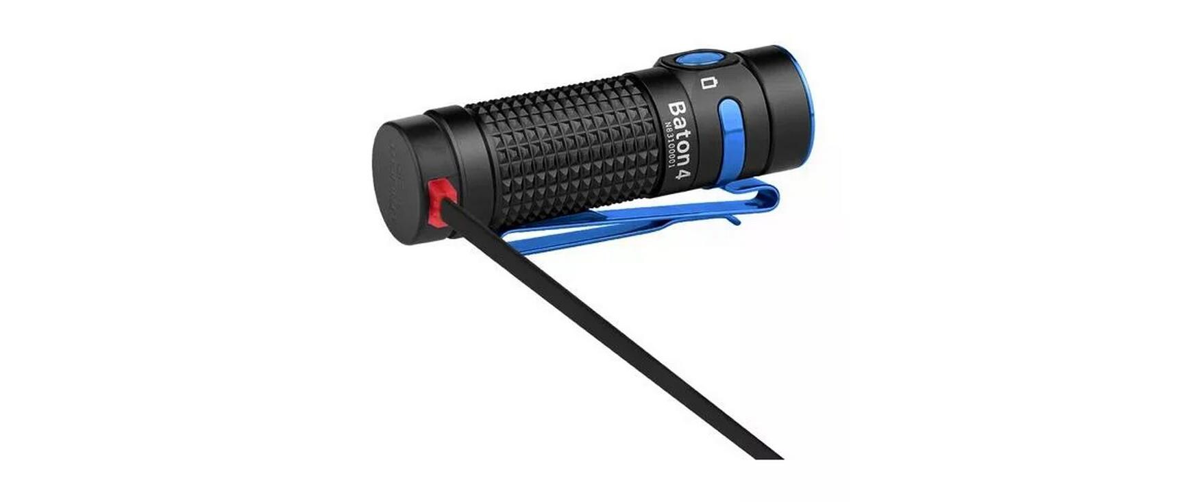 Olight Taschenlampe Baton 4 Premium LTD – 1300 lm, 170 m, IPX8, 5 Stufen – Schwarz
