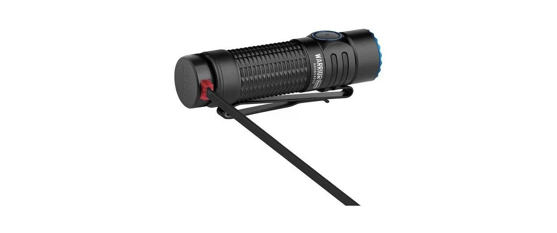 Olight Warrior Nano Taschenlampe – 1200 lm, 135 m, IPX8, Akkubetrieb, 6 Modi – Schwarz