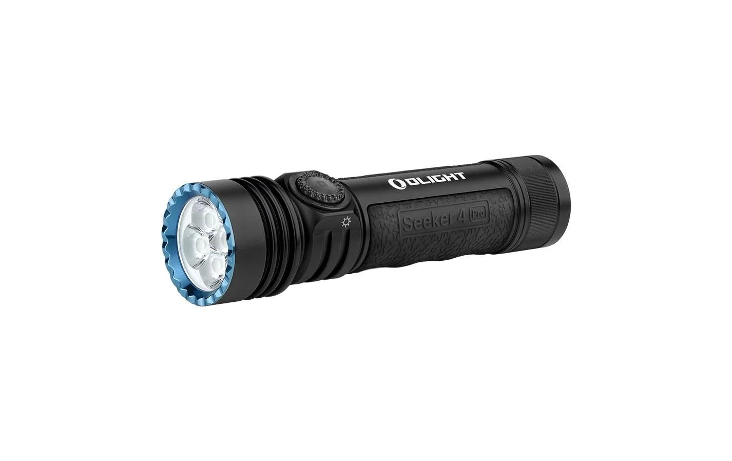 Olight Taschenlampe Seeker 4 Pro – 4600 lm, 260 m, IPX8, Akku 5000 mAh, 5 Stufen – Schwarz