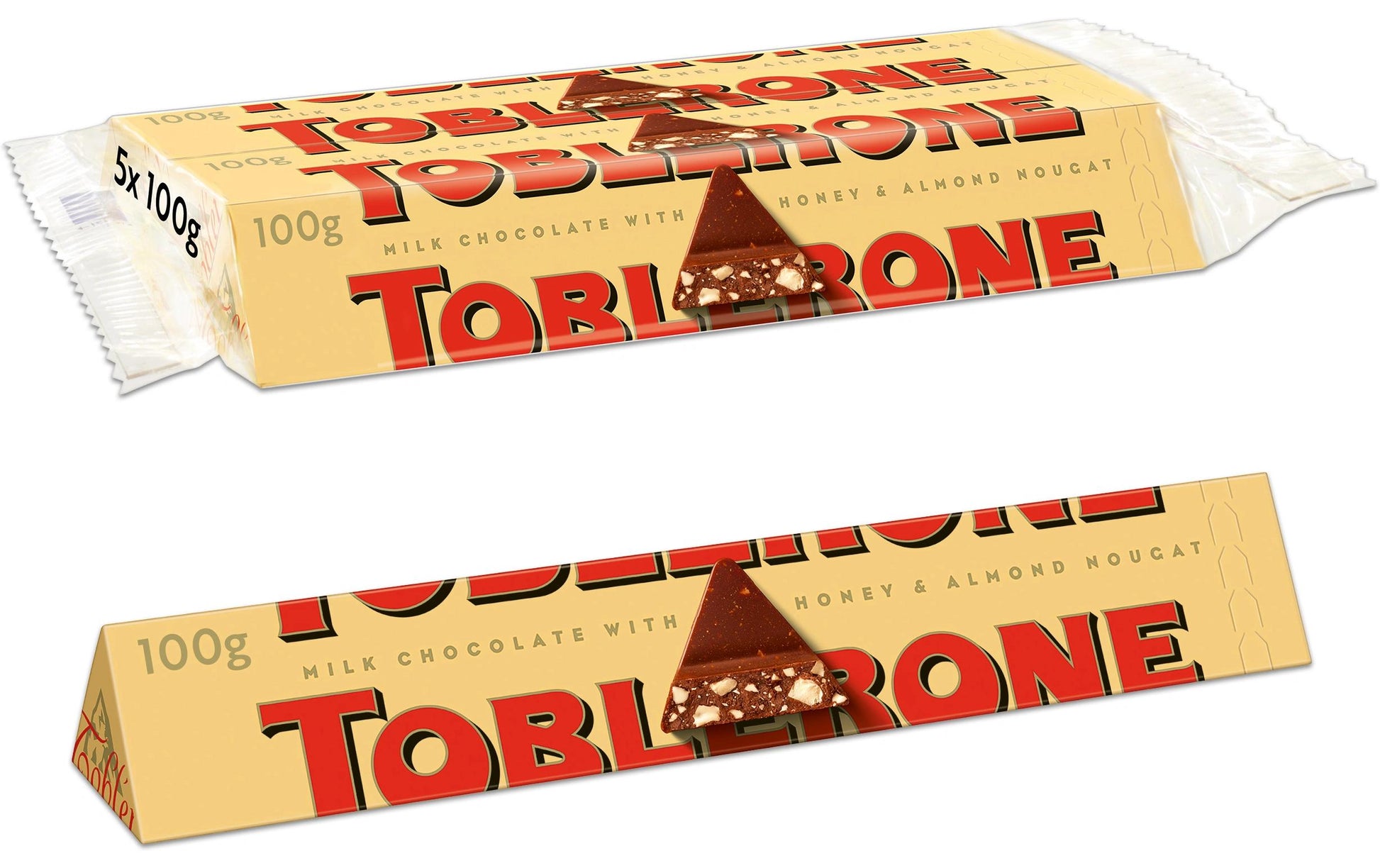 Toblerone Milchschokolade – 5 × 100 g