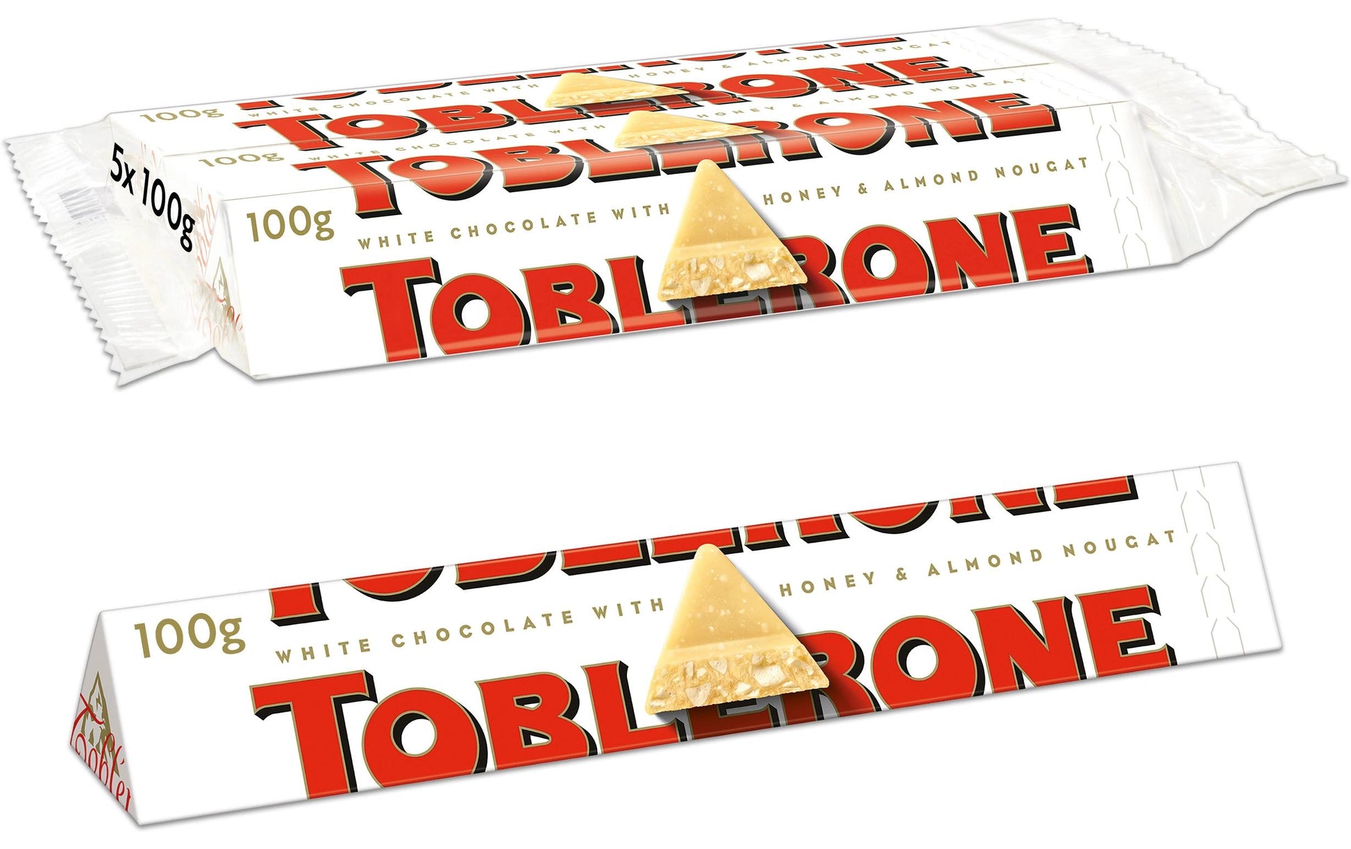 Toblerone Weisse Schokolade – 5 × 100 g