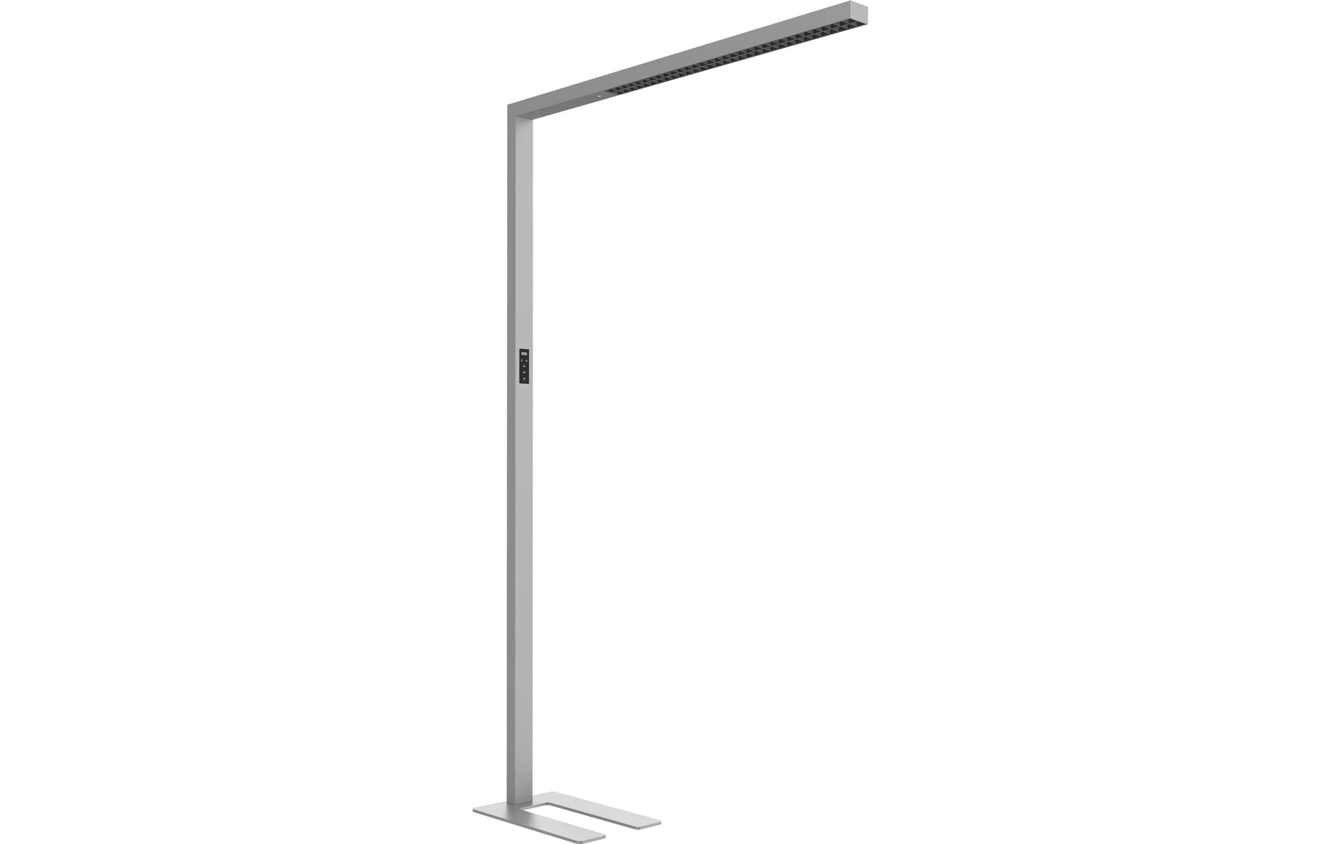 Hybriqs Stehleuchte Hybrid Light Four HCL – 202,8 cm, 13'500 lm, 100 W, 2700–5000 K, dimmbar, silber, Touch