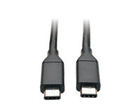 Tripp Lite USB-C auf USB-C Kabel – USB 3.2 Gen 1 (5 Gbit/s) – 1,83 m – Nickel/Gold Kontakte – Schwarz