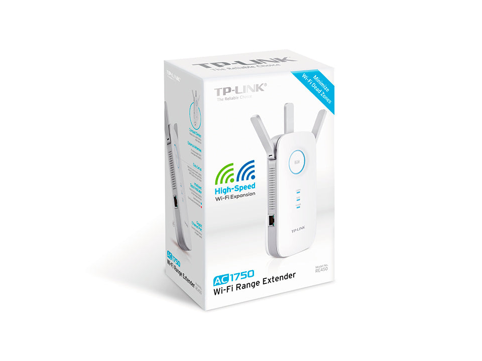 TP-Link RE450 – Access Point – Wi‑Fi 5 (2,4/5 GHz), 1,8 Gbit/s, GbE