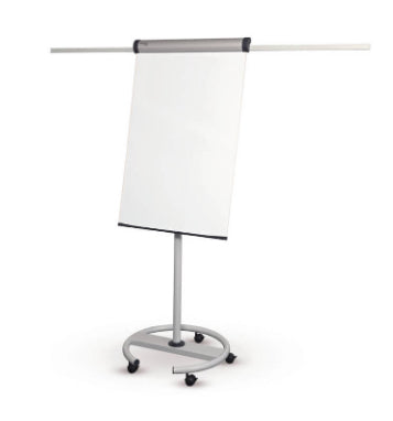MAUL Flipchart – 66 × 97 cm, weiss, Metall
