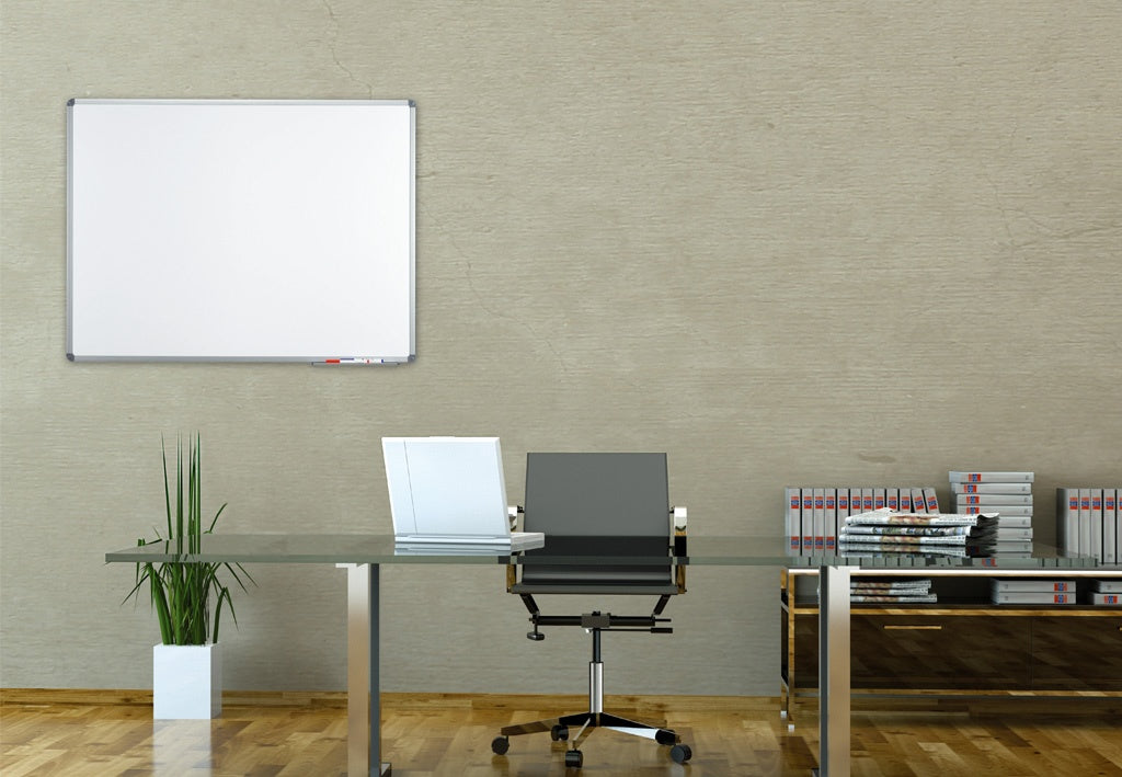 MAUL Whiteboard – 180 × 90 cm, magnetisch, Aluminiumrahmen, inkl. Stiftablage