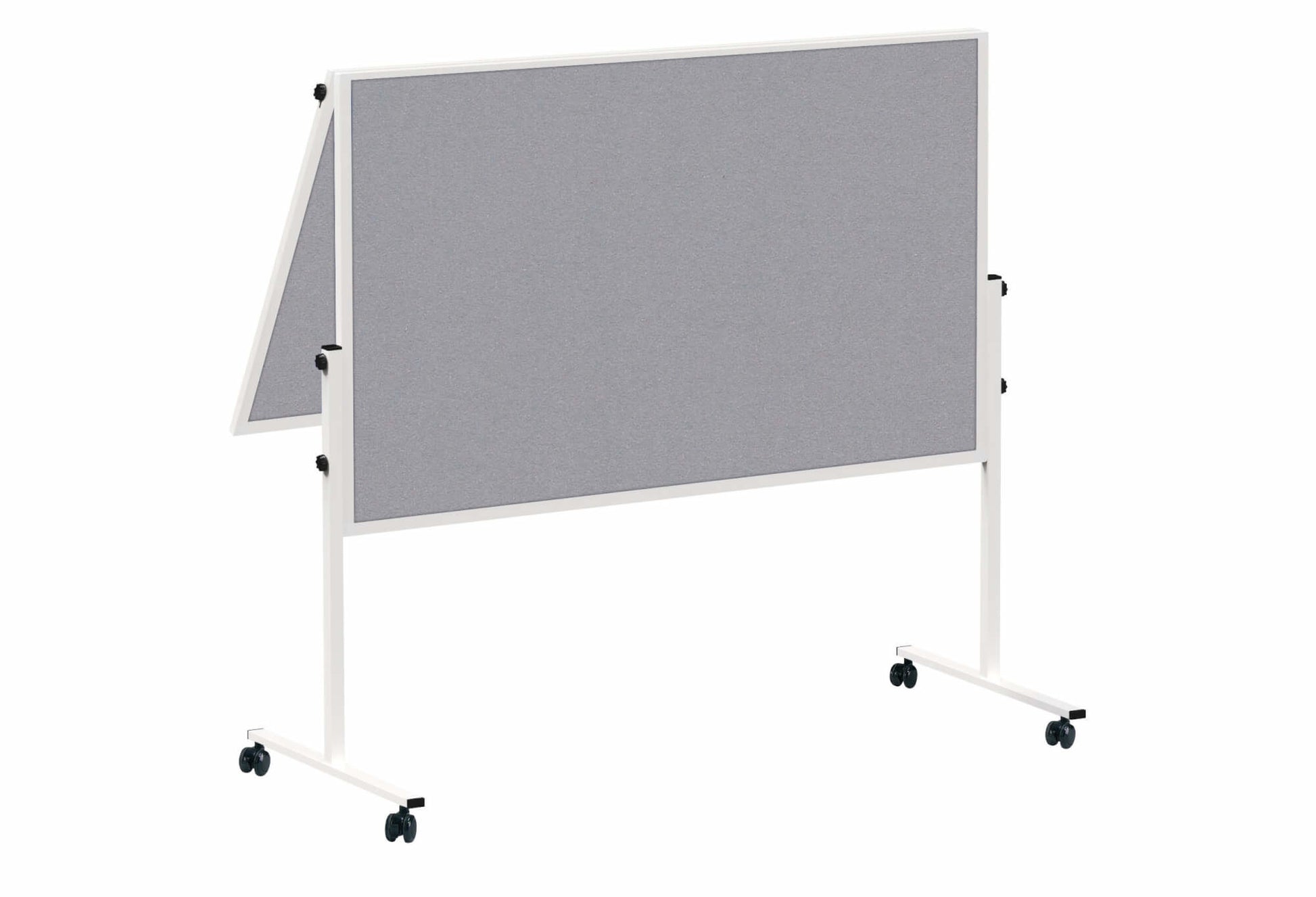MAUL Pinnwand – Filz, Alurahmen – 120 × 150 cm, Grau