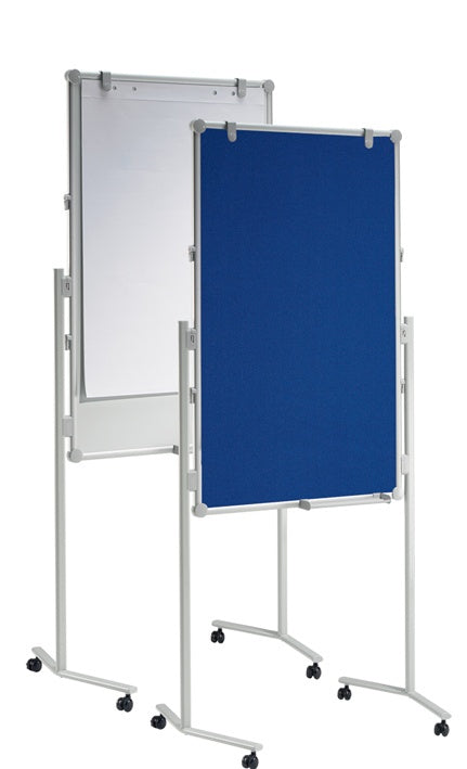 MAUL Pinnwand – Filz, Alurahmen – 75 × 120 cm, Blau