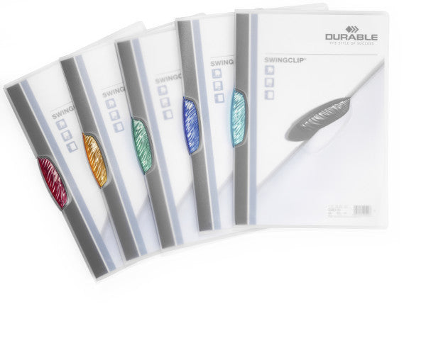 Durable Klemmhefter Swingclip A4, assortiert – 25 Stück
