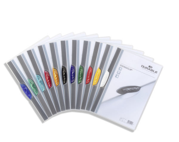 Durable Klemmhefter Swingclip A4, assortiert – 25 Stück
