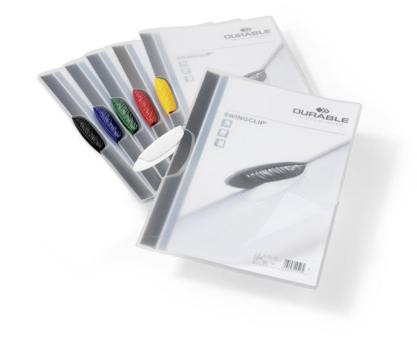 Durable Klemmhefter Swingclip A4, assortiert – 25 Stück