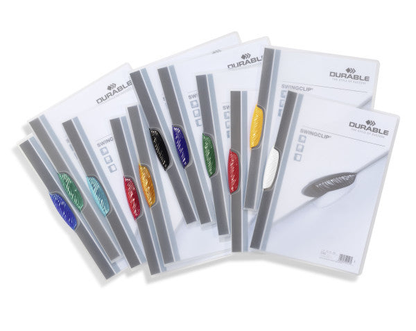 Durable Klemmhefter Swingclip A4, assortiert – 25 Stück