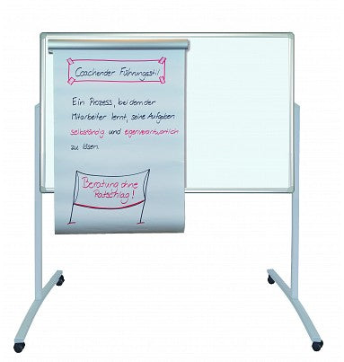 Franken Kombi-Flipchart PRO – 78 × 125 cm, blau, weiss, Aluminium