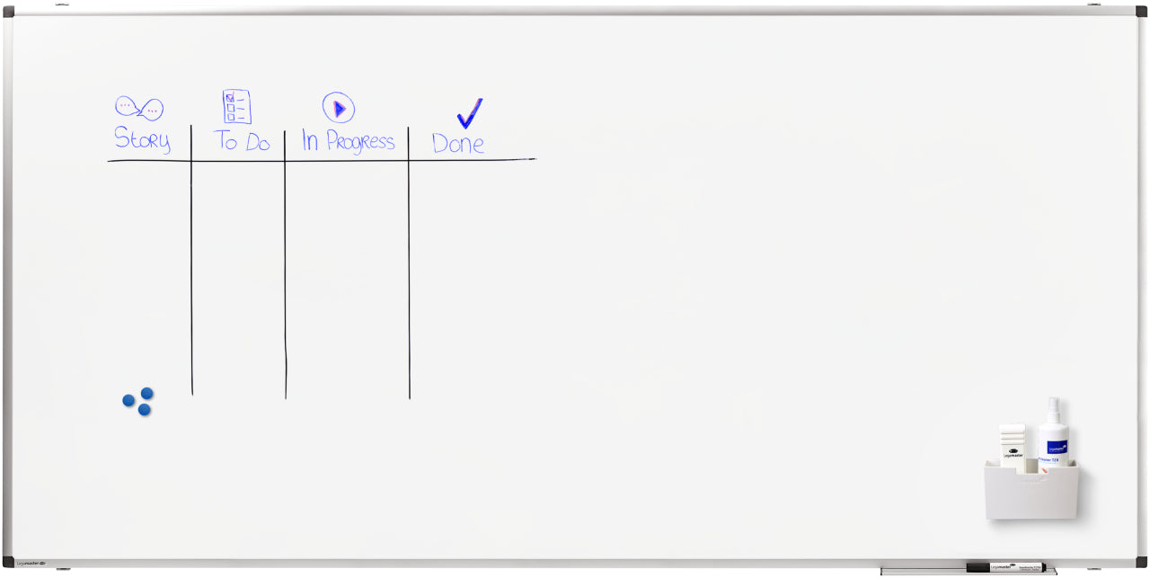 Legamaster Premium Whiteboard – Stahl, magnetisch – 200 × 100 cm