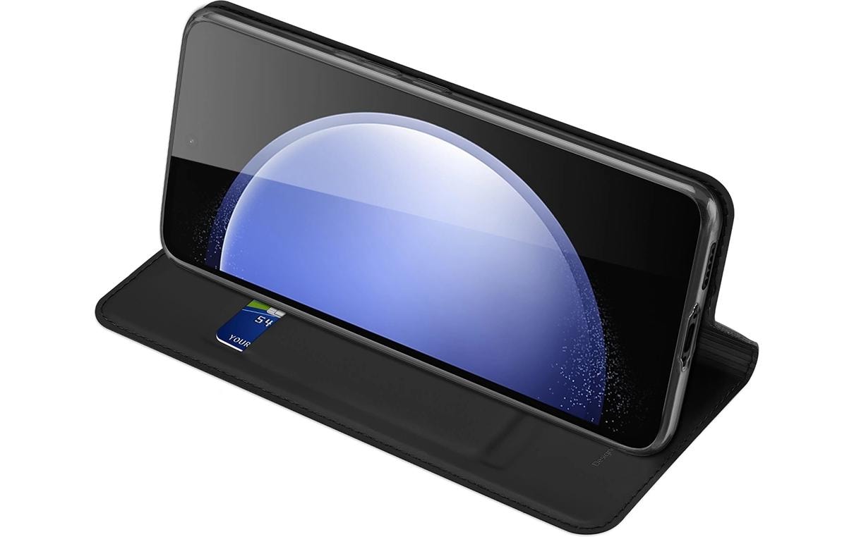 nevox Vario Series Wallethülle – für Samsung Galaxy S23 FE, mit Ständer, 1 Kartenfach, PU+TPU, Schwarz