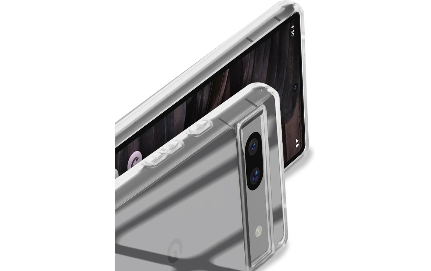 nevox StyleShell SHOCKFlex – Backcover – für Google Pixel 8, Transparent, schmutzabweisend, kratzresistent, sc
