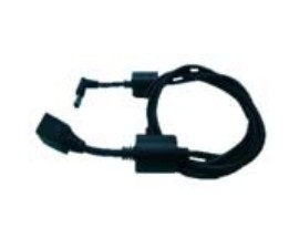 Zebra DC-Stromkabel – gerade–abgewinkelt, 1,8 m, 12 V/5 A, schwarz, für Zebra PWRBGA12V50W0WW