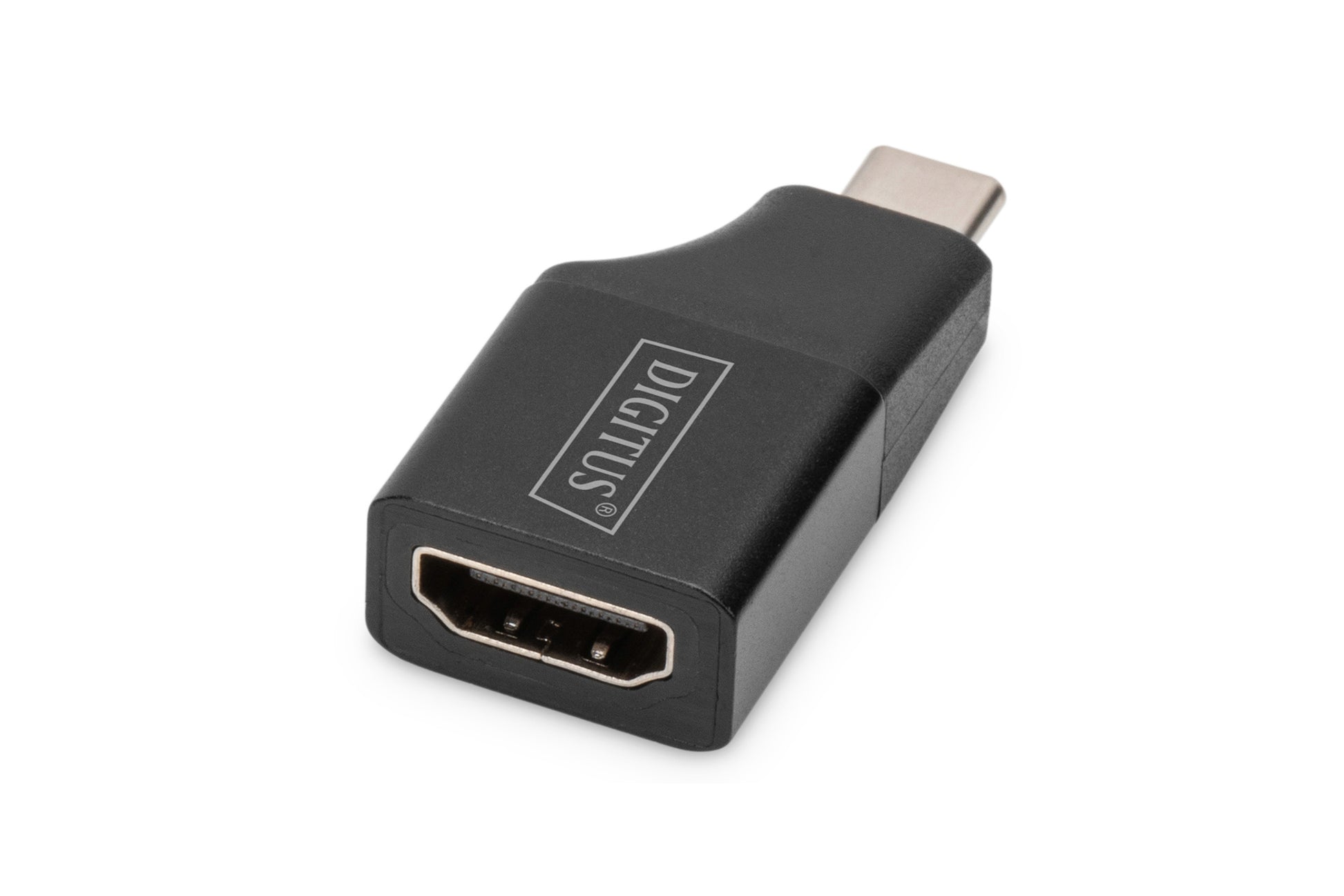 Digitus Adapter USB-C zu HDMI – 4K (3840 × 2160) @ 30 Hz, Aluminium, Schwarz