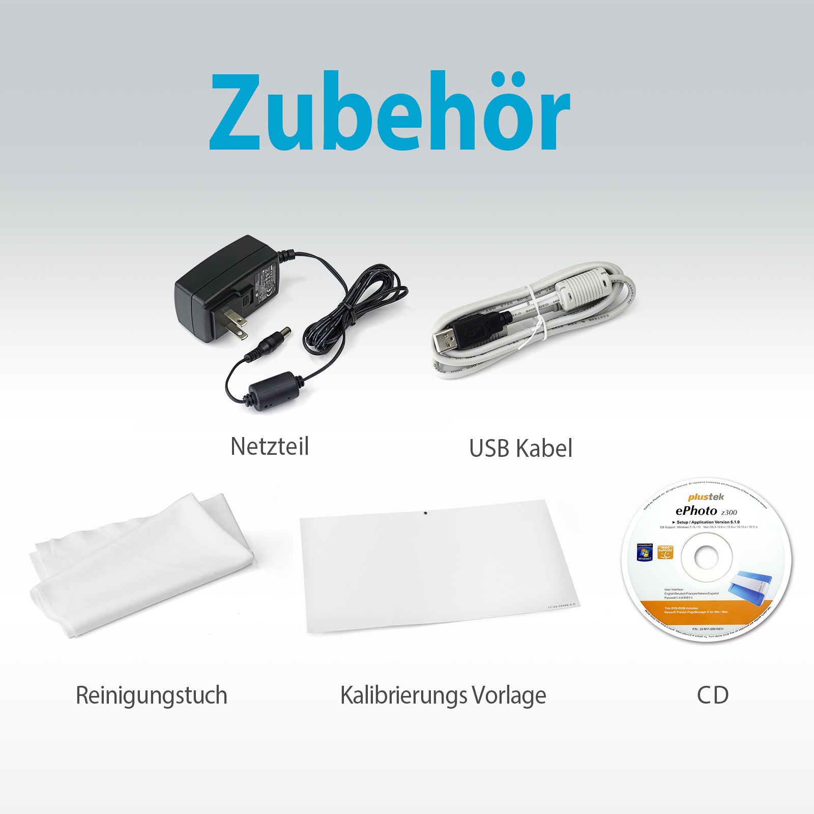 Plustek ePhoto Z300 – Fotoscanner, B5, 300 dpi, ADF, USB