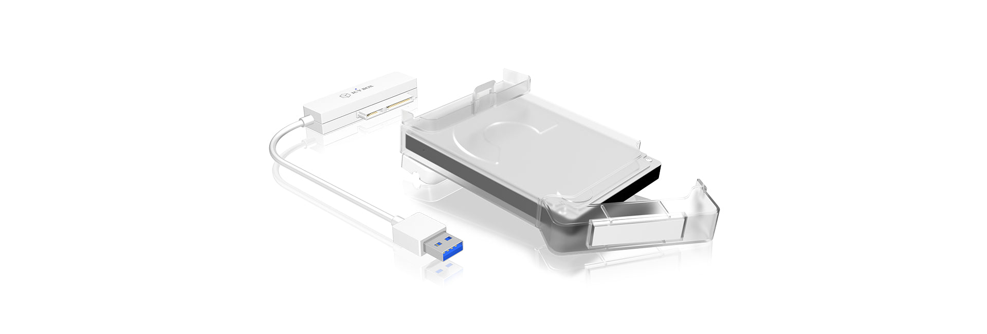 ICY BOX IB-AC703-U3 – 1-Bay Gehäuse – für 2,5" HDD/SSD, SATA