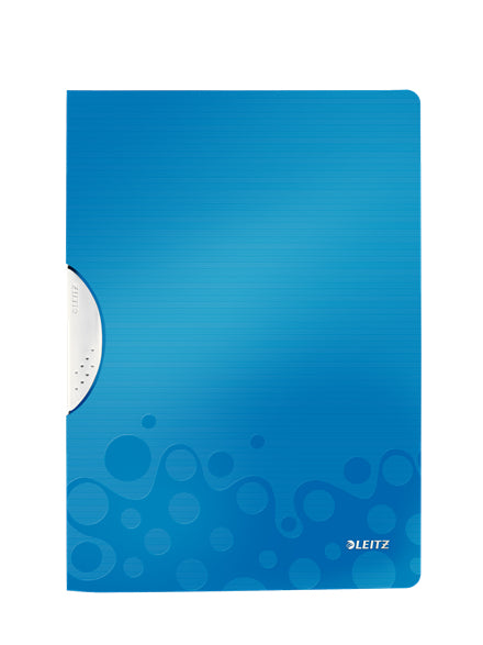 Leitz WOW ColorClip Klemmhefter für A4, Polypropylen (PP), Blau – bis 30 Blatt