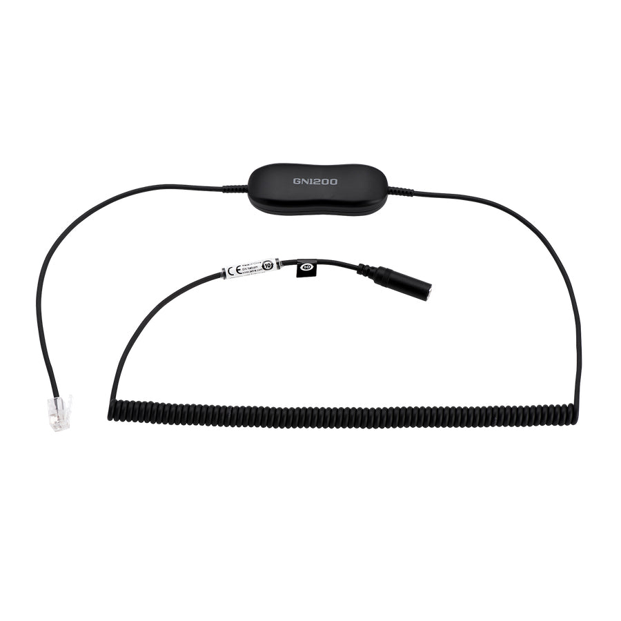 Jabra Evolve – Headset-Kabel (RJ9 → 3,5 mm), 2 m, für Tischtelefone