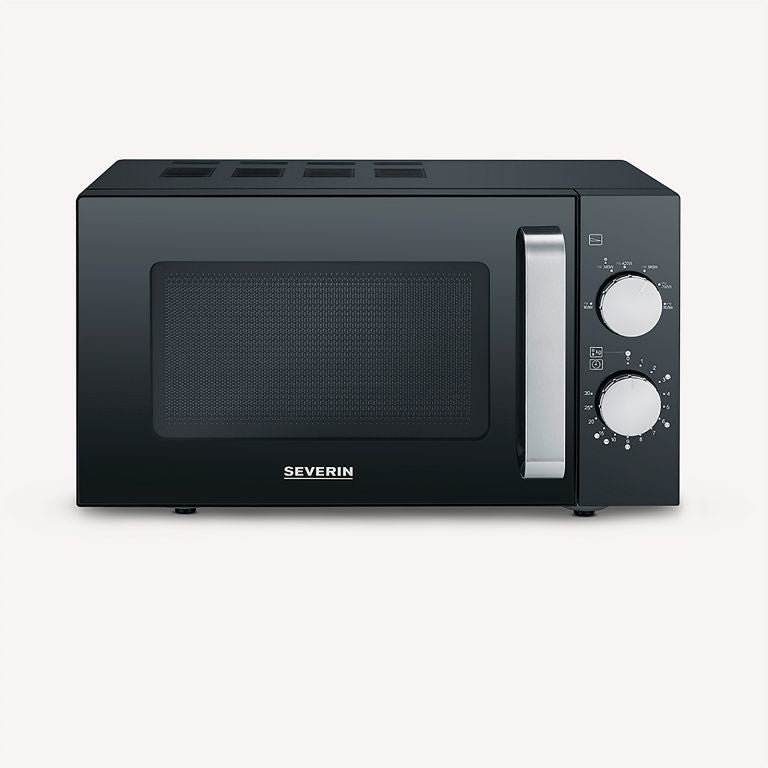 Severin Mikrowelle MW7761 – 20 l, 800 W – schwarz/edelstahl