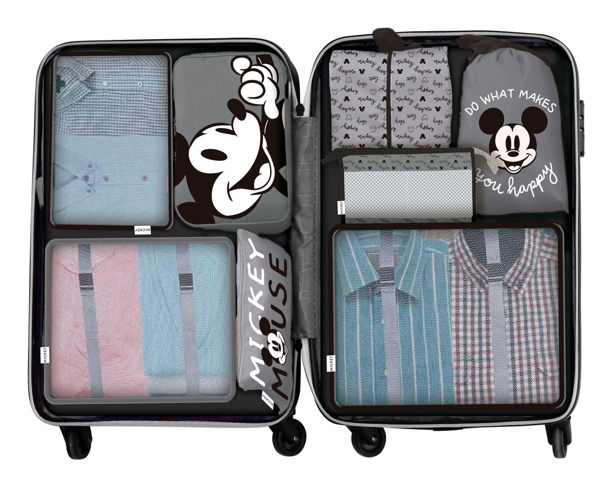 Arditex Organizer-Set – mit Tragegriff – 390×30×390 mm – Mehrfarbig, Polyester – Mickey Mouse – 8-teilig