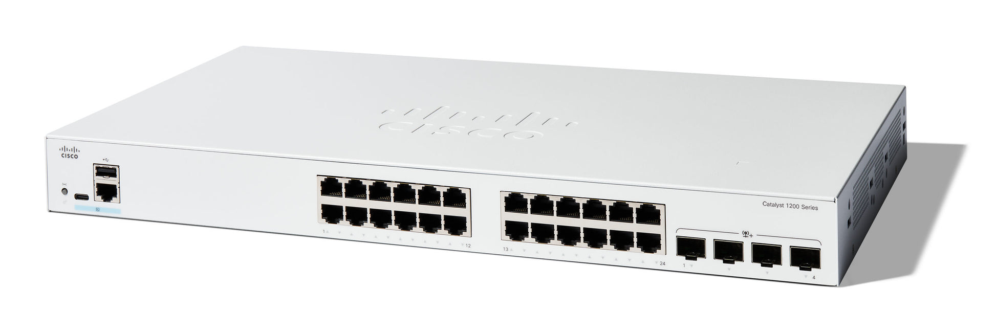 Cisco Catalyst C1200-24T-4X-RF – Managed Switch – 24×GbE, 4×10G SFP+, L2+/L3, 1U