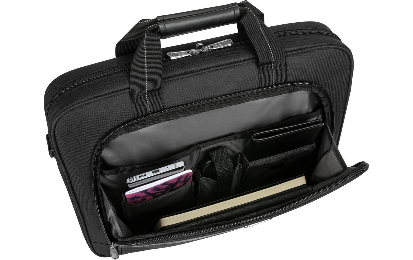 Targus Notebook-Tasche 15,6" – Abnehmbarer Schultergurt, Trolley-Haltegurt – Schwarz