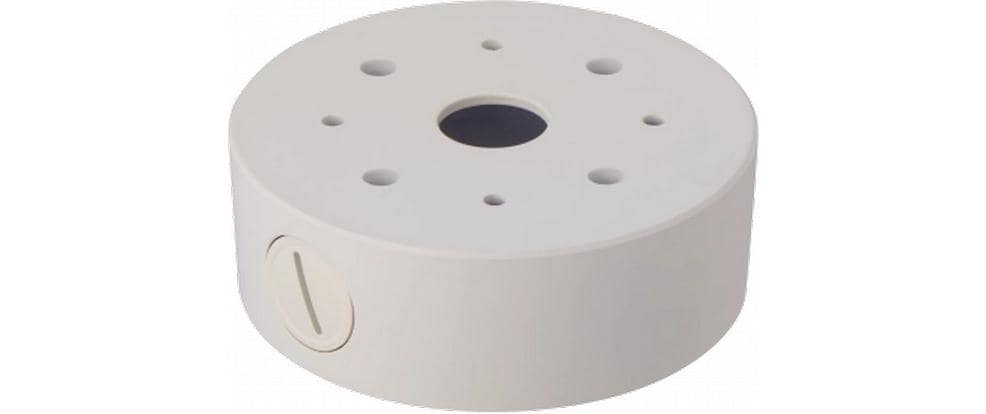 Hanwha Anschlussbox SBV-116B – Wandmontage, vandalensicher, Outdoor, Weiss