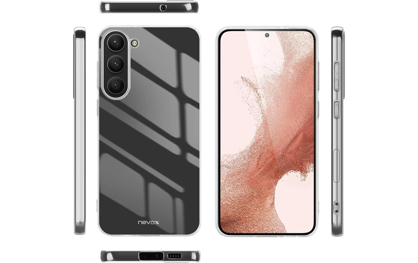 nevox StyleShell Flex – Backcover – für Samsung Galaxy S24 Plus, TPU, Transparent