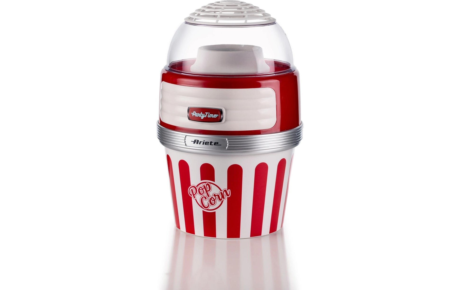 Ariete Popcorn Maschine ARI-2957-RD – 60 g, 1 100 W – rot/transparent/weiss