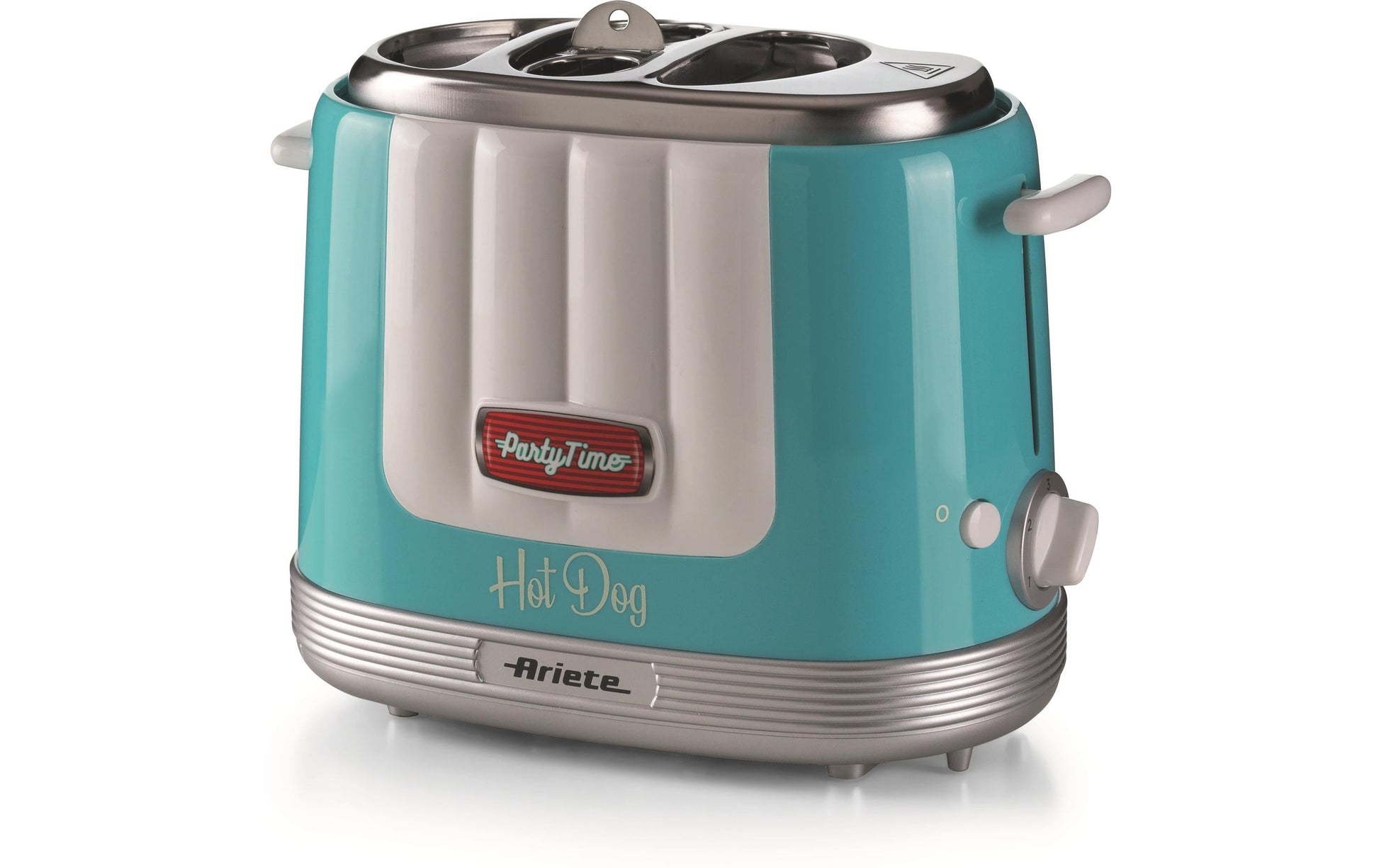Ariete Hot Dog-Toaster ARI-206-BL – 650 W, 2 Hot Dogs, 5 Stufen – Hellblau
