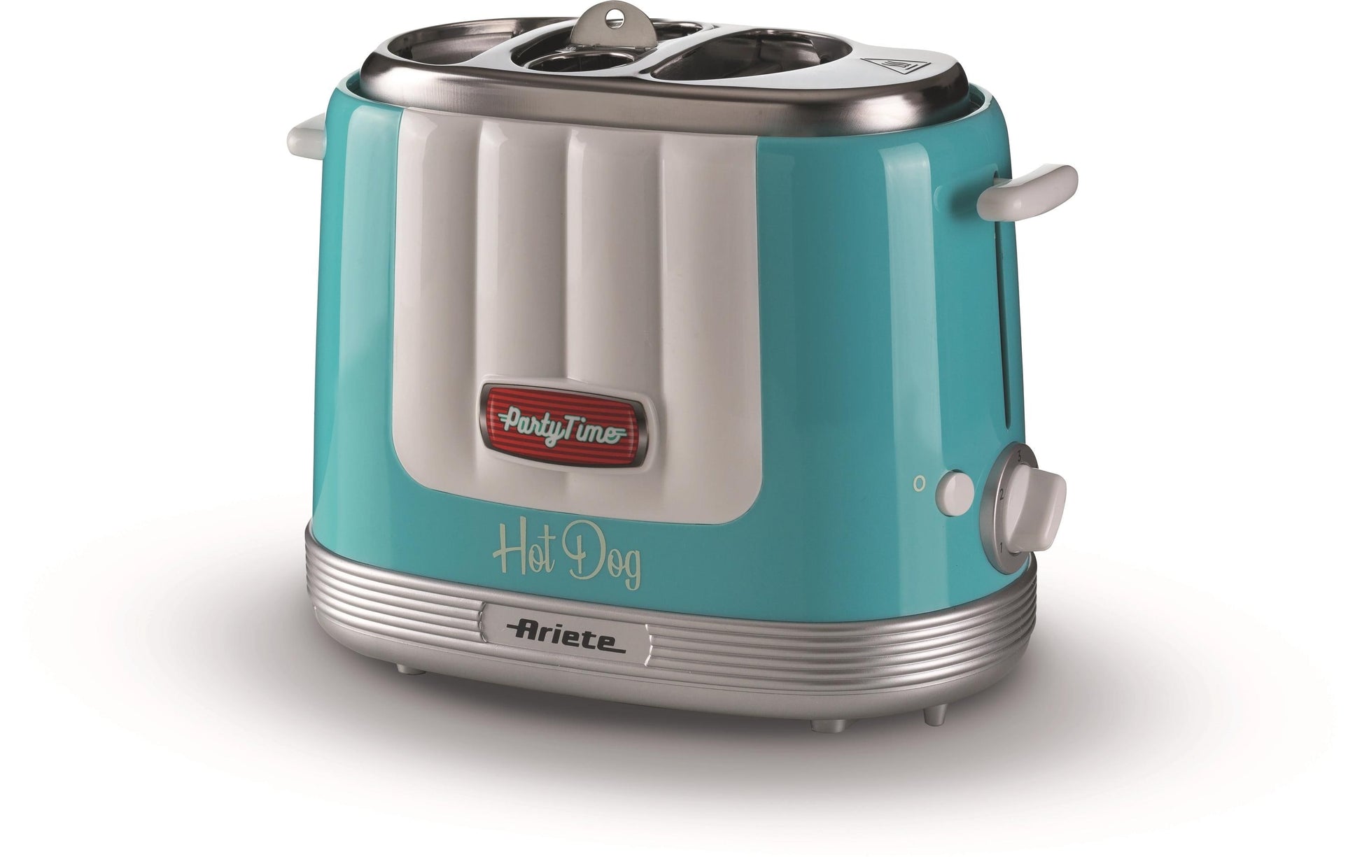 Ariete Hot Dog-Toaster ARI-206-BL – 650 W, 2 Hot Dogs, 5 Stufen – Hellblau