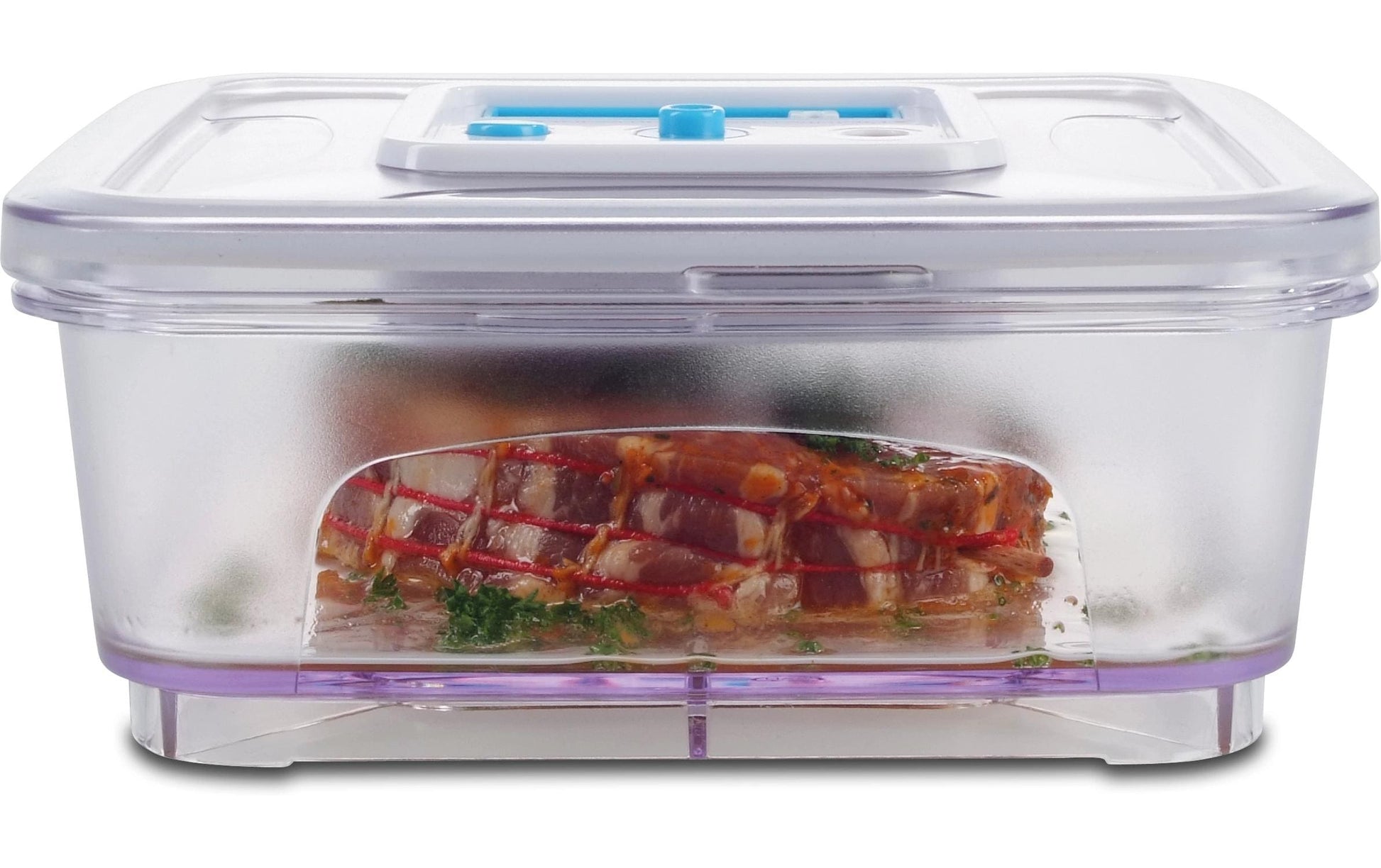 Solis Vakuumbehälter (eckig) 1 l + 2,8 l – für Vakuumversiegelungssysteme, 2 Stk., Kunststoff, Transparent