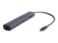 Eaton U442-DOCK40-6 Multiport-Adapter – USB-C, 1× HDMI, 2× USB-A, 2× USB-C, 100 W PD, GbE