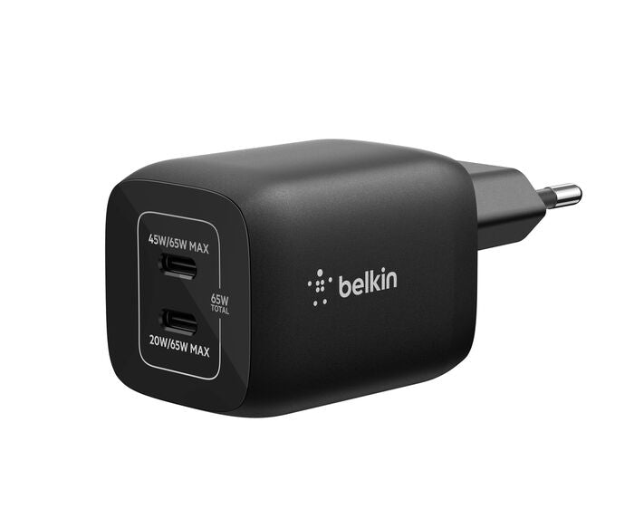 Belkin Ladegerät – 65 W, 2× USB-C, GaN