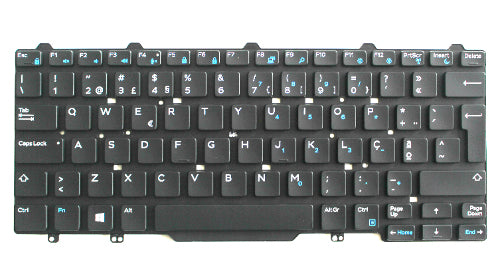 Origin Storage Tastaturverkleidung für Dell Latitude E5470 – US Englisch, Dual-Pointing, 82 Tasten – Schwarz