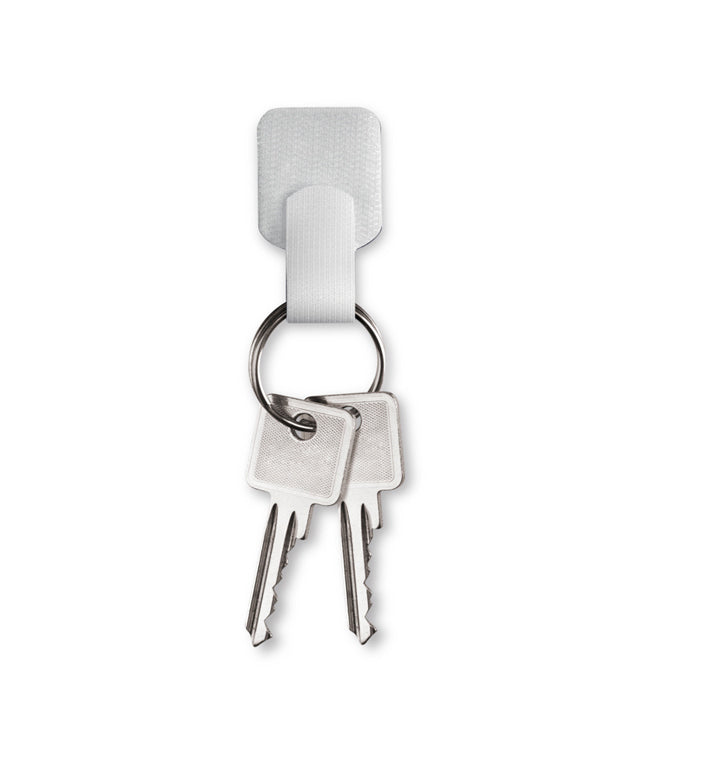 Label-the-cable Klett-Kabelbinder – 30 mm × 0,09 m – Weiss – Selbstklebend, Nylon – 50 Stück