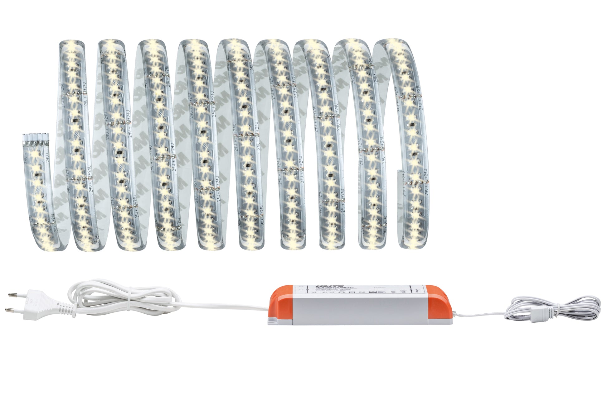 Paulmann LED-Strip MaxLED 1000 – Starterset, 3 m, 3300 lm, 40 W, 2700 K, dimmbar, weiss, inkl. Netzteil