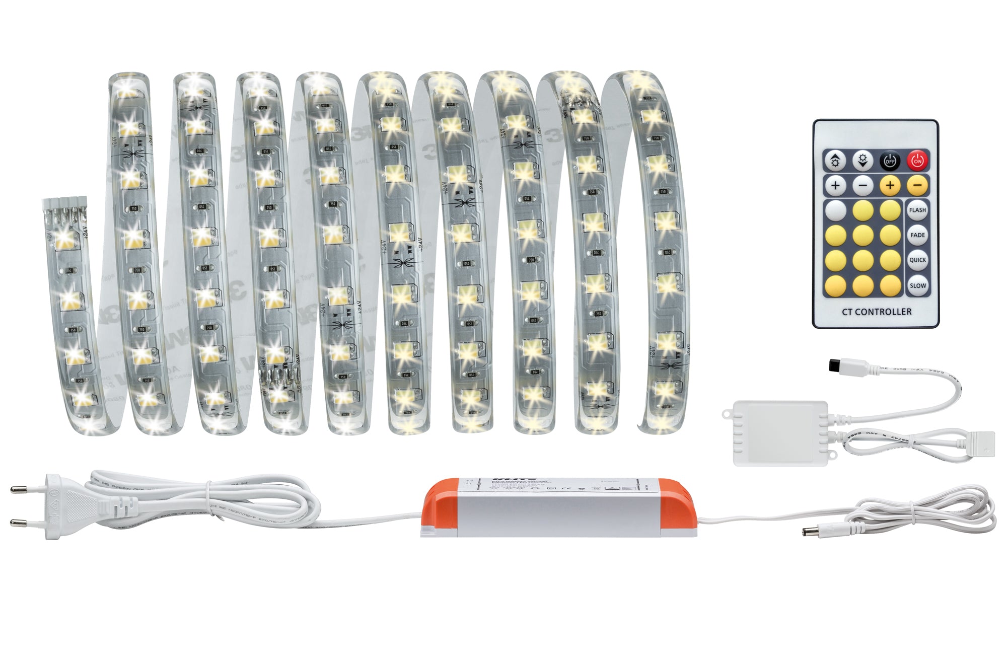 Paulmann LED-Strip MaxLED 500 TW – Starter-Set, 3 m, 1740 lm, 20 W, 3000–6500 K, dimmbar, weiss