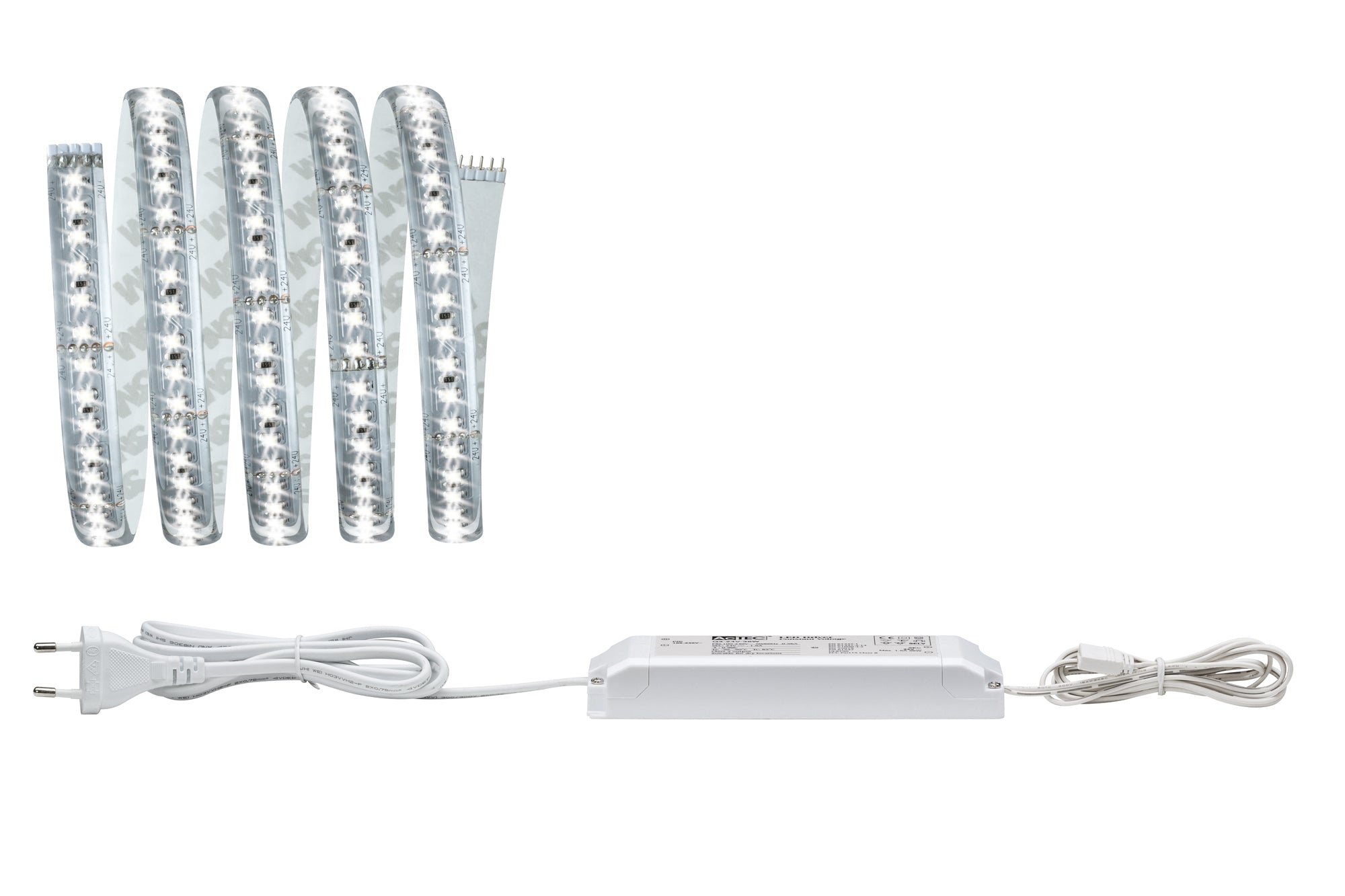 Paulmann LED-Strip MaxLED 1000 – Starter-Set, 1,5 m, 1650 lm, 17 W, 6500 K, dimmbar, weiss, inkl. Netzteil