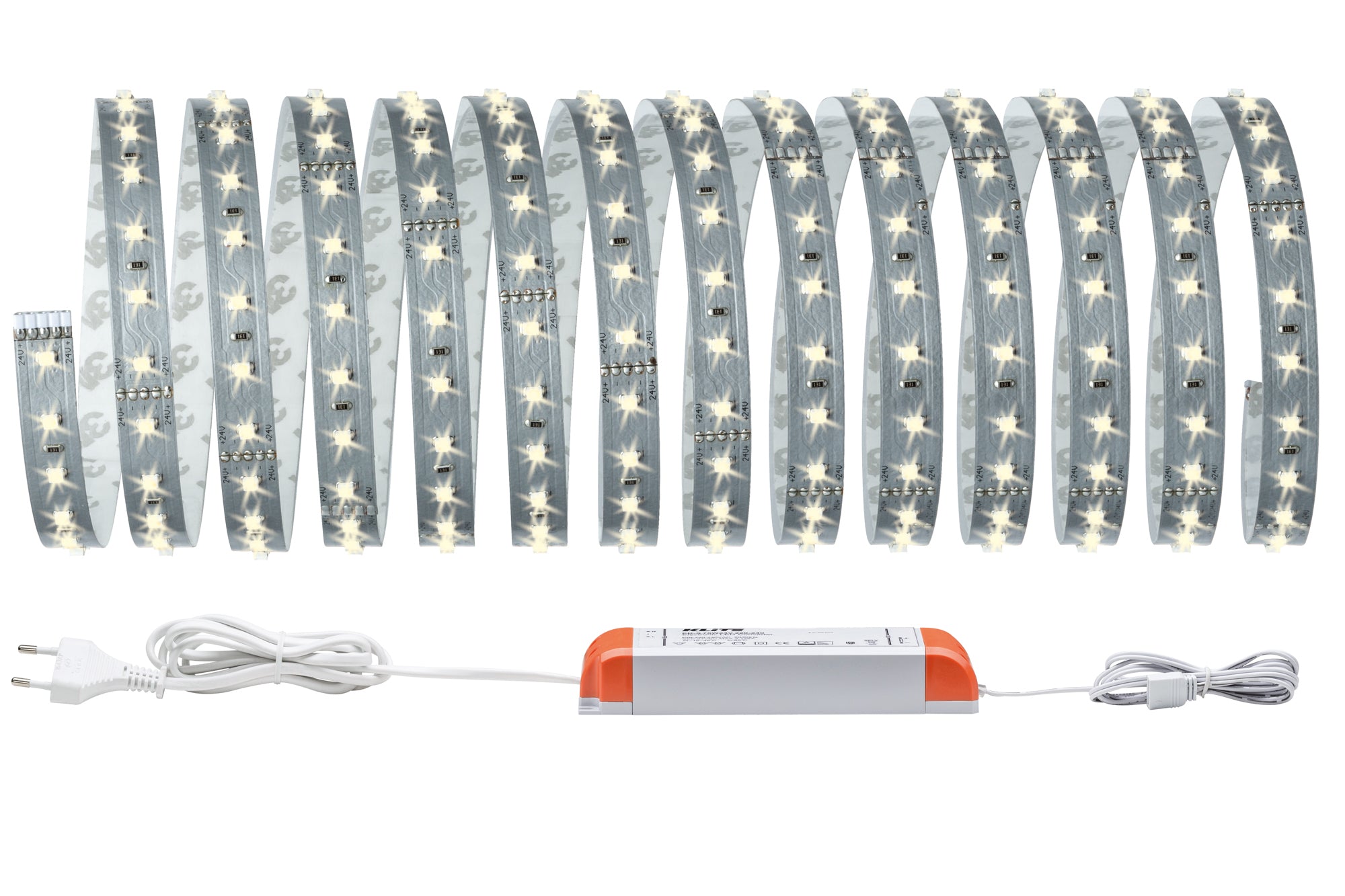 Paulmann LED-Strip MaxLED 500 – Set, 5 m, 2750 lm, 33 W, 2700 K, dimmbar, weiss