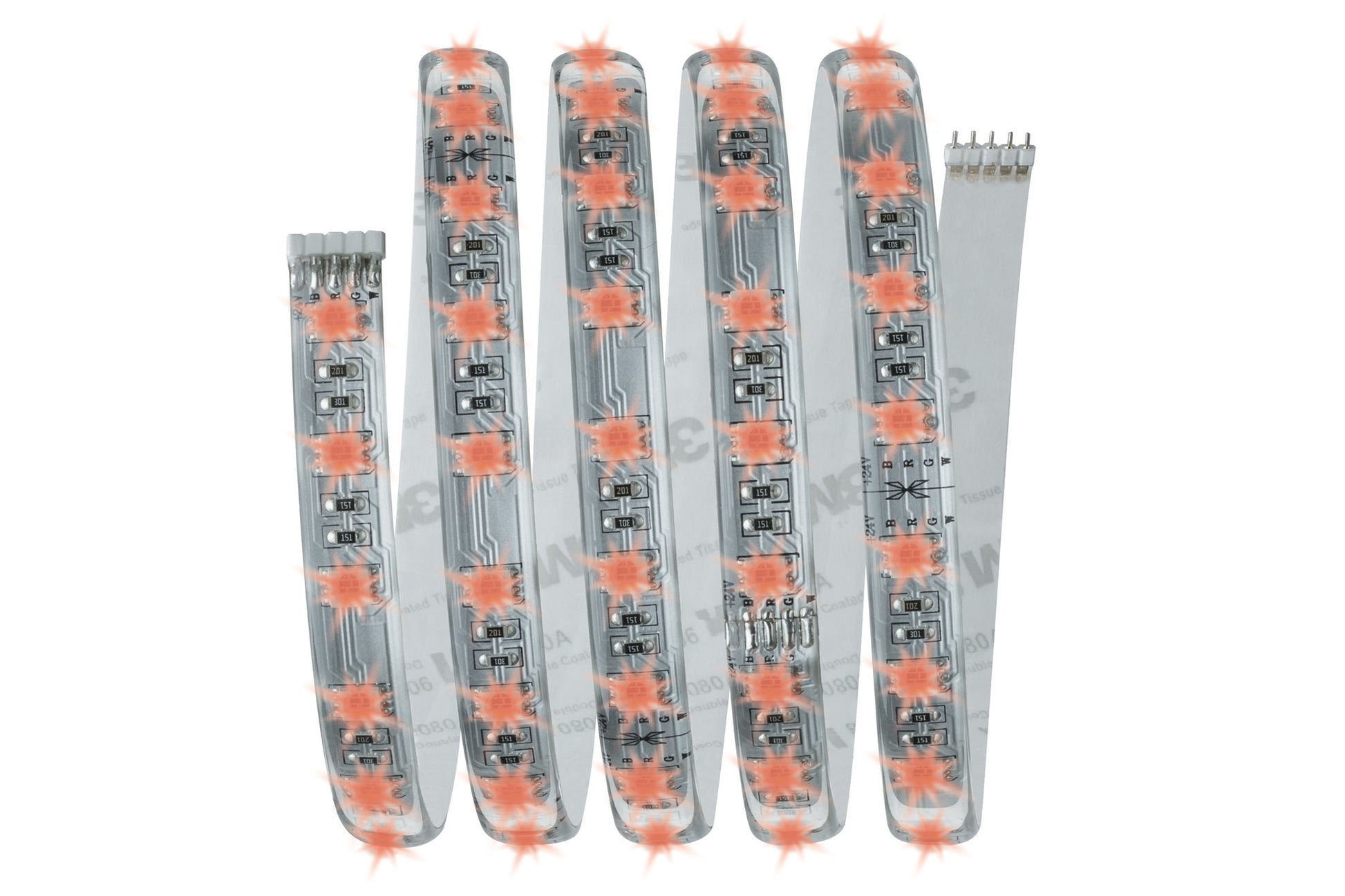Paulmann LED-Strip MaxLED RGBW Starterset – 1,5 m, 630 lm, 18 W, RGB + 2700 K, dimmbar, weiss