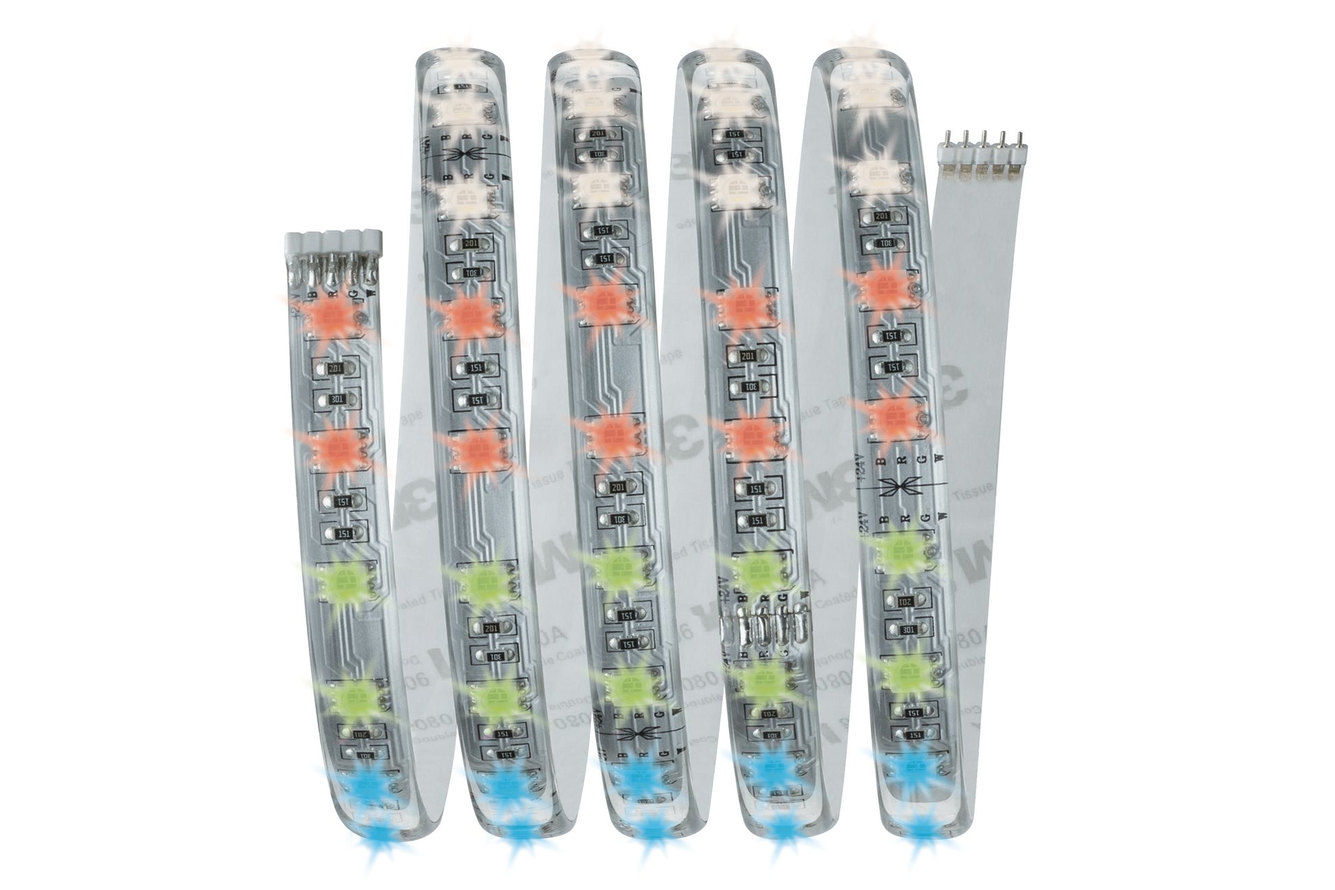 Paulmann LED-Strip MaxLED RGBW Starterset – 1,5 m, 630 lm, 18 W, RGB + 2700 K, dimmbar, weiss