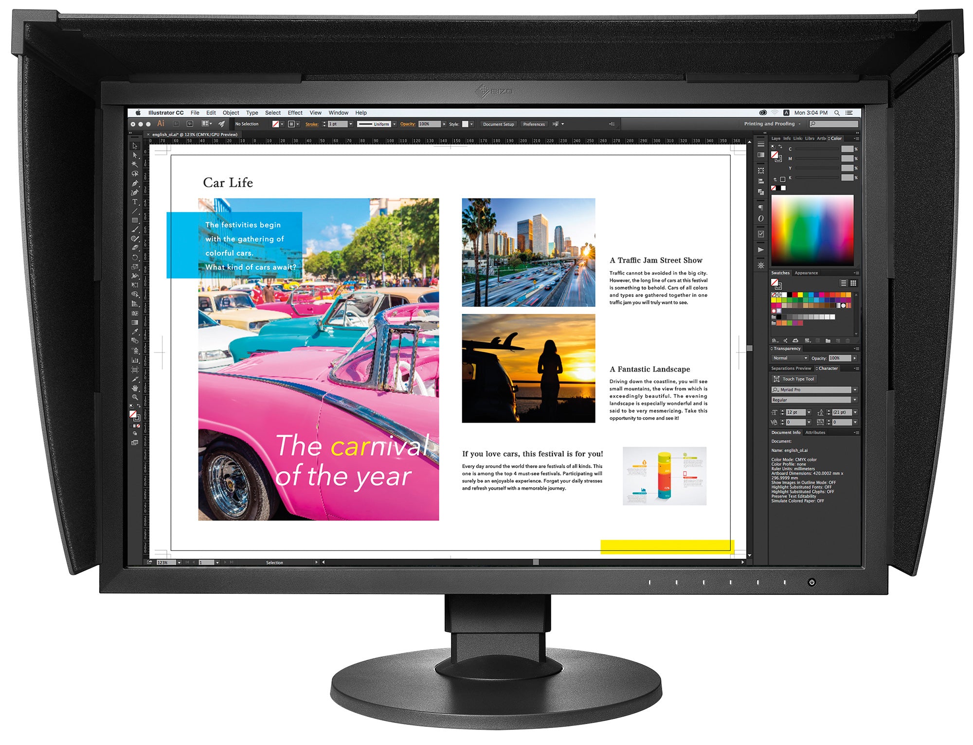 EIZO CG2420 – Monitor, 24,1", 1920 × 1200 (WUXGA), IPS, 400 cd/m², VESA 100 × 100, Schwarz