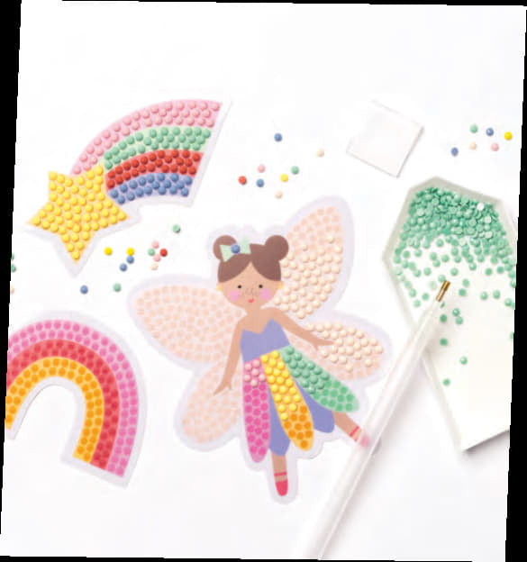 Folia Diamantbild-Set Rainbow – 6 Motiv-Sticker – 50 × 100 mm